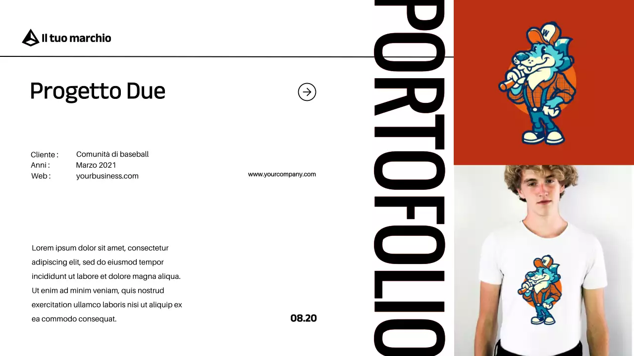 Red Black Modern Bold Profilo aziendale Introduzione