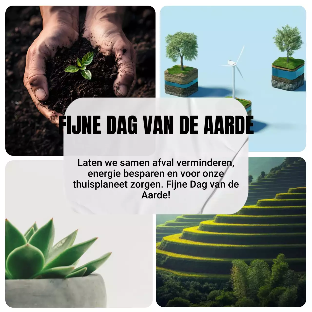 Groen Wit Esthetisch Natuur Ecologie Gelukkige Dag van de Aarde