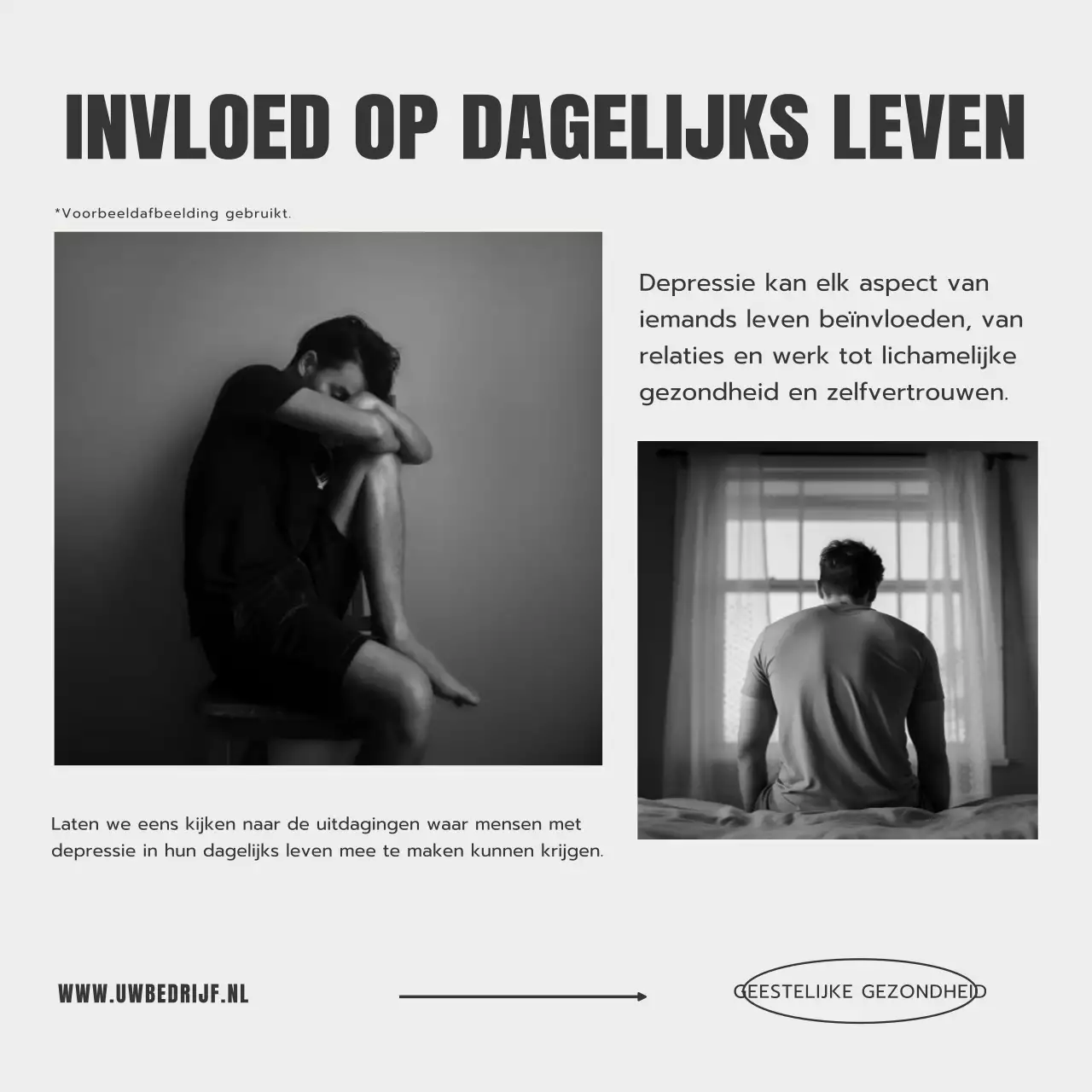 Beige en Grijs Minimalistische Psychologie Blog Promotie