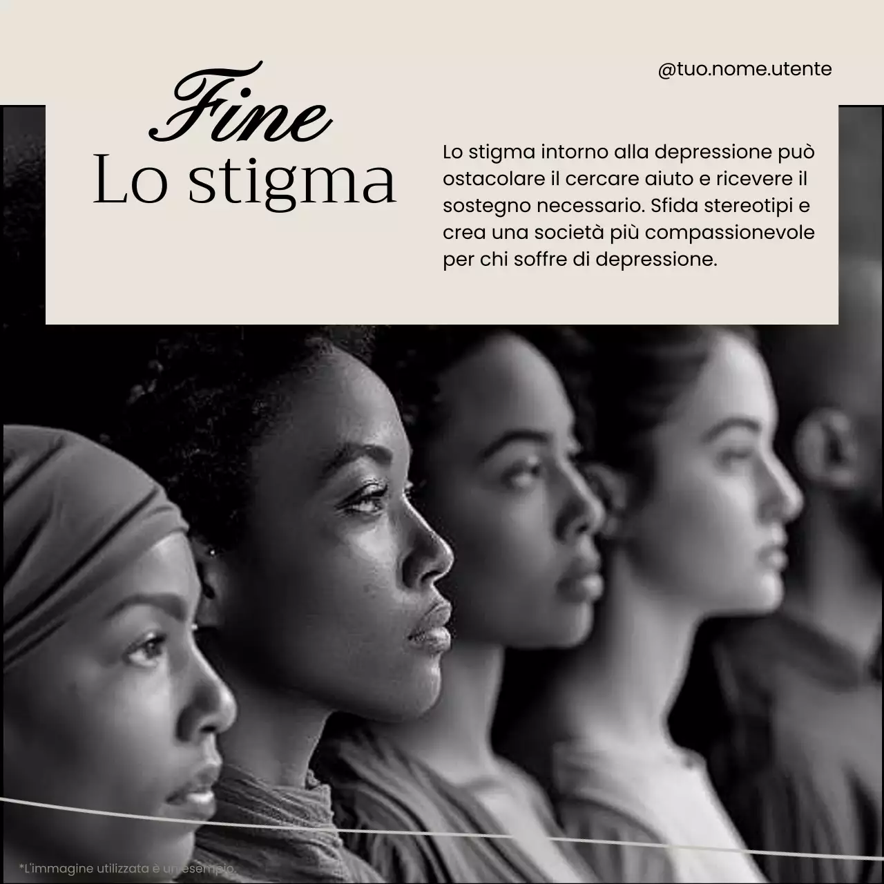 Beige e nero Materiale didattico minimo sulla salute mentale