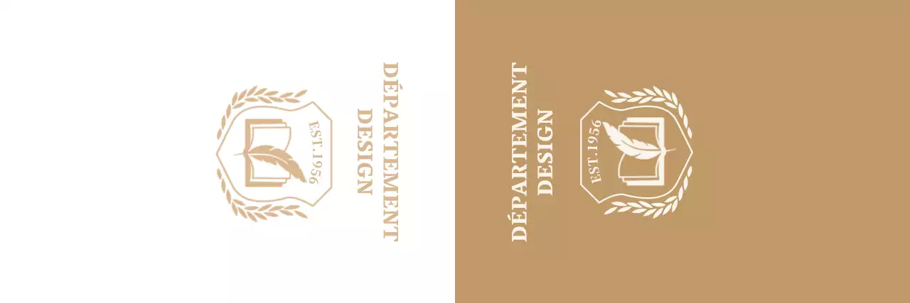 Université colorée avec logo de l'école