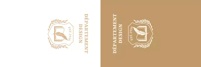 Université colorée avec logo de l'école