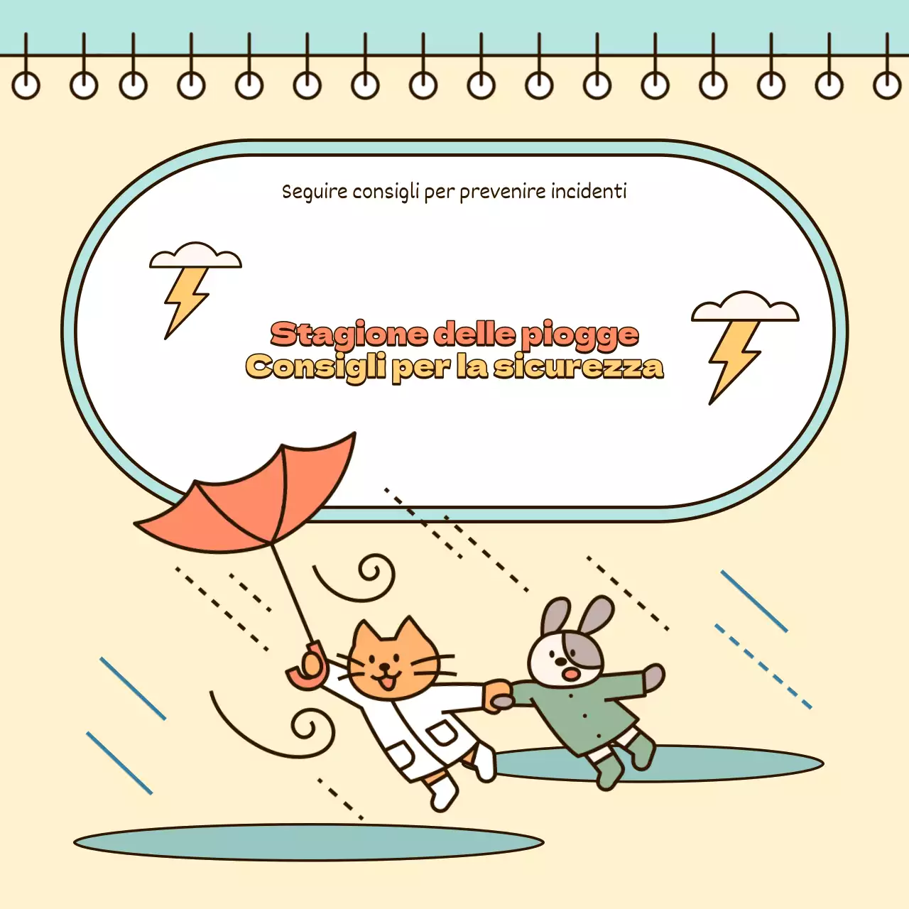 Consigli di sicurezza per la stagione delle piogge in questa bella città gialla e azzurra