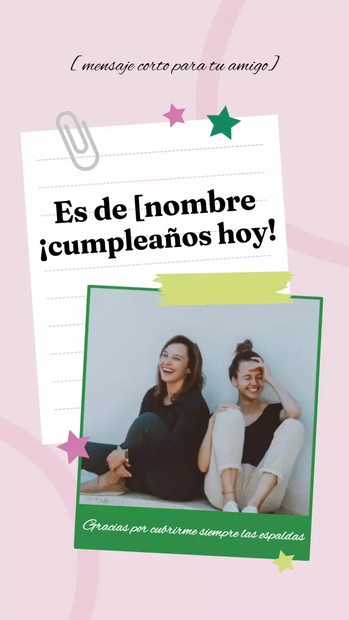 Poste publicitario rosa de moda para cumpleaños