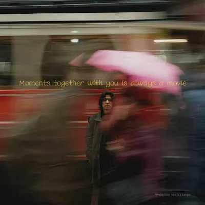 A simple sentimental post in yellow and gray