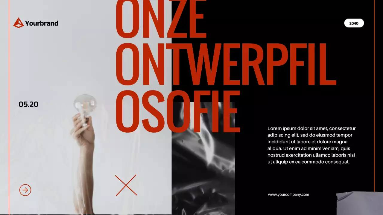 Red Black Modern Bold Bedrijfsprofiel Introductie