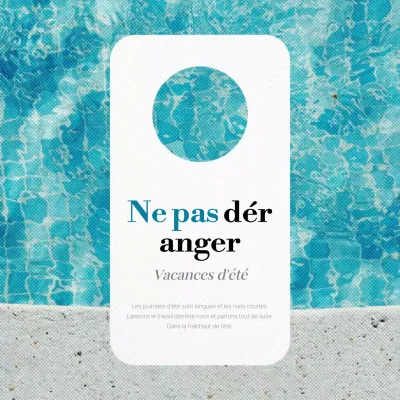 Un poste d'été émotionnel en blanc et bleu clair