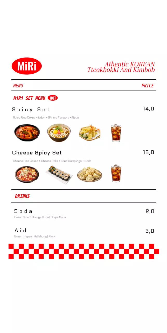 Restaurant Menu Board Stand POP Type B