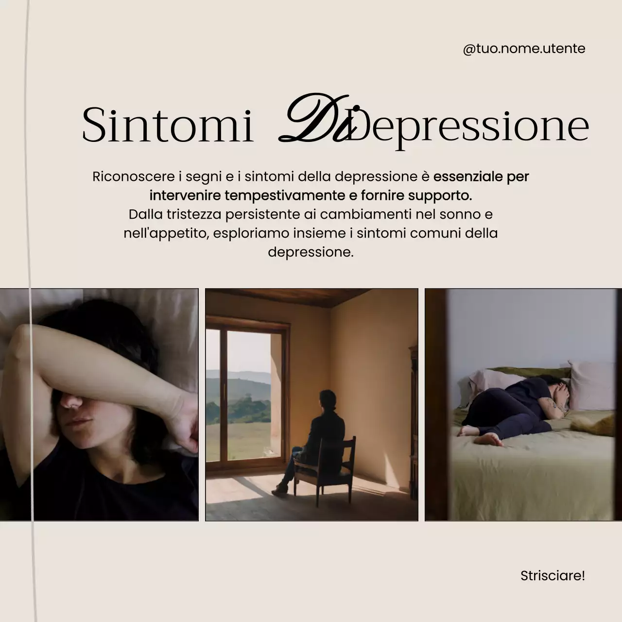 Beige e nero Materiale didattico minimo sulla salute mentale