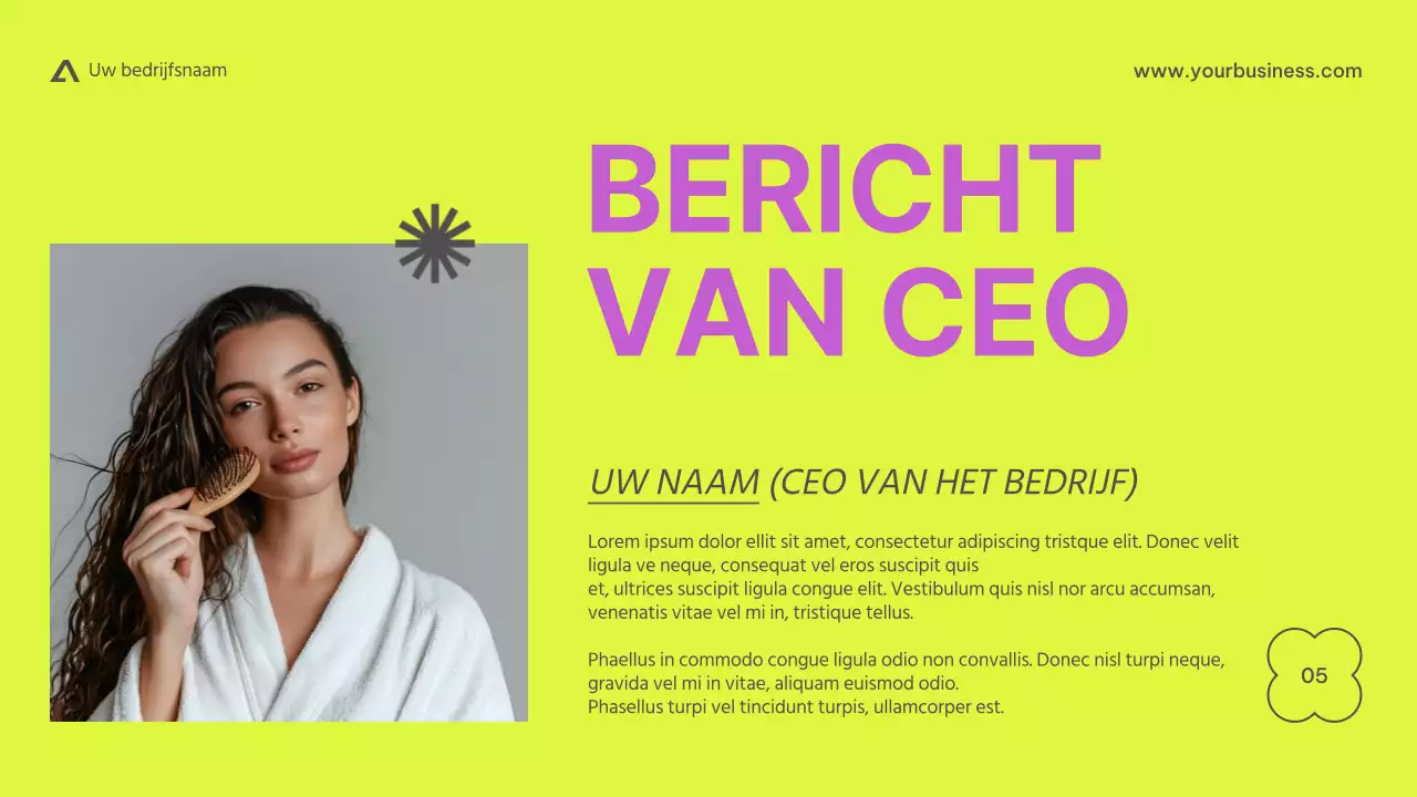 Paars Beige Roze Lime Modern Basic Minimal Business Introductie van het bedrijf