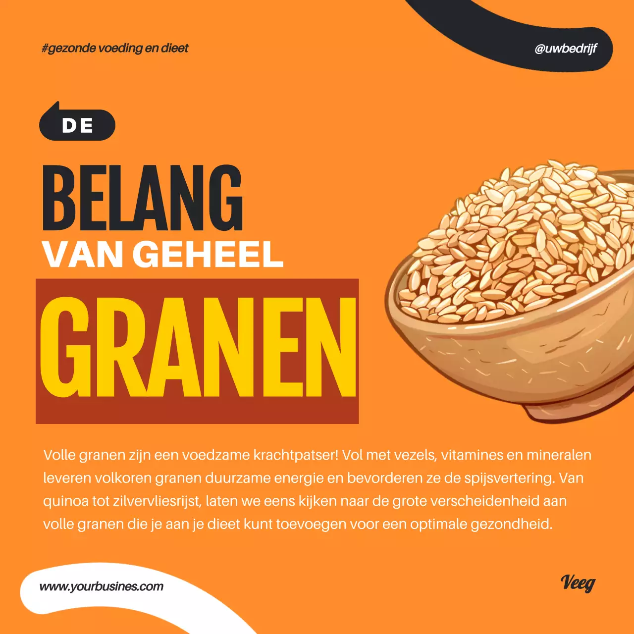 Oranje Groen Geometrisch Popart Gezond Eten En Dieet