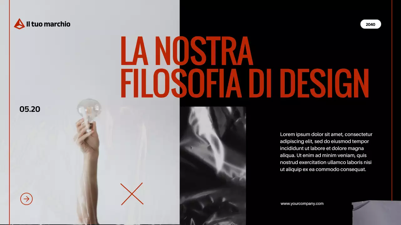 Red Black Modern Bold Profilo aziendale Introduzione