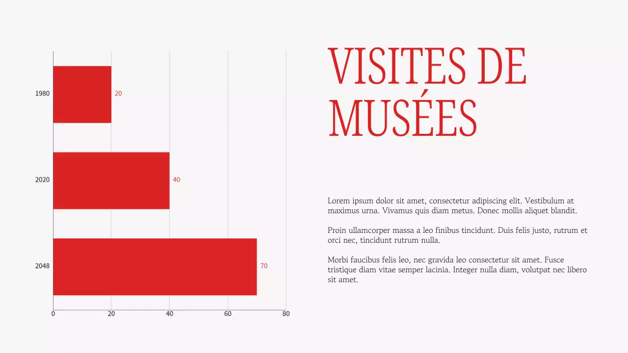 Gris et rouge : matériel élégant pour les conférences sur l'art européen