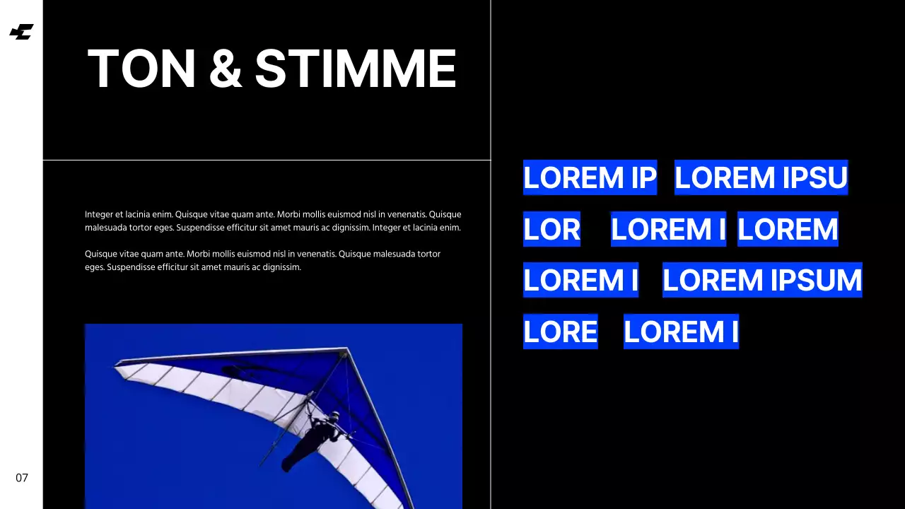 Weiß Blau Fett Kühle Töne Saubere Markenidentität Richtlinien Anweisungen