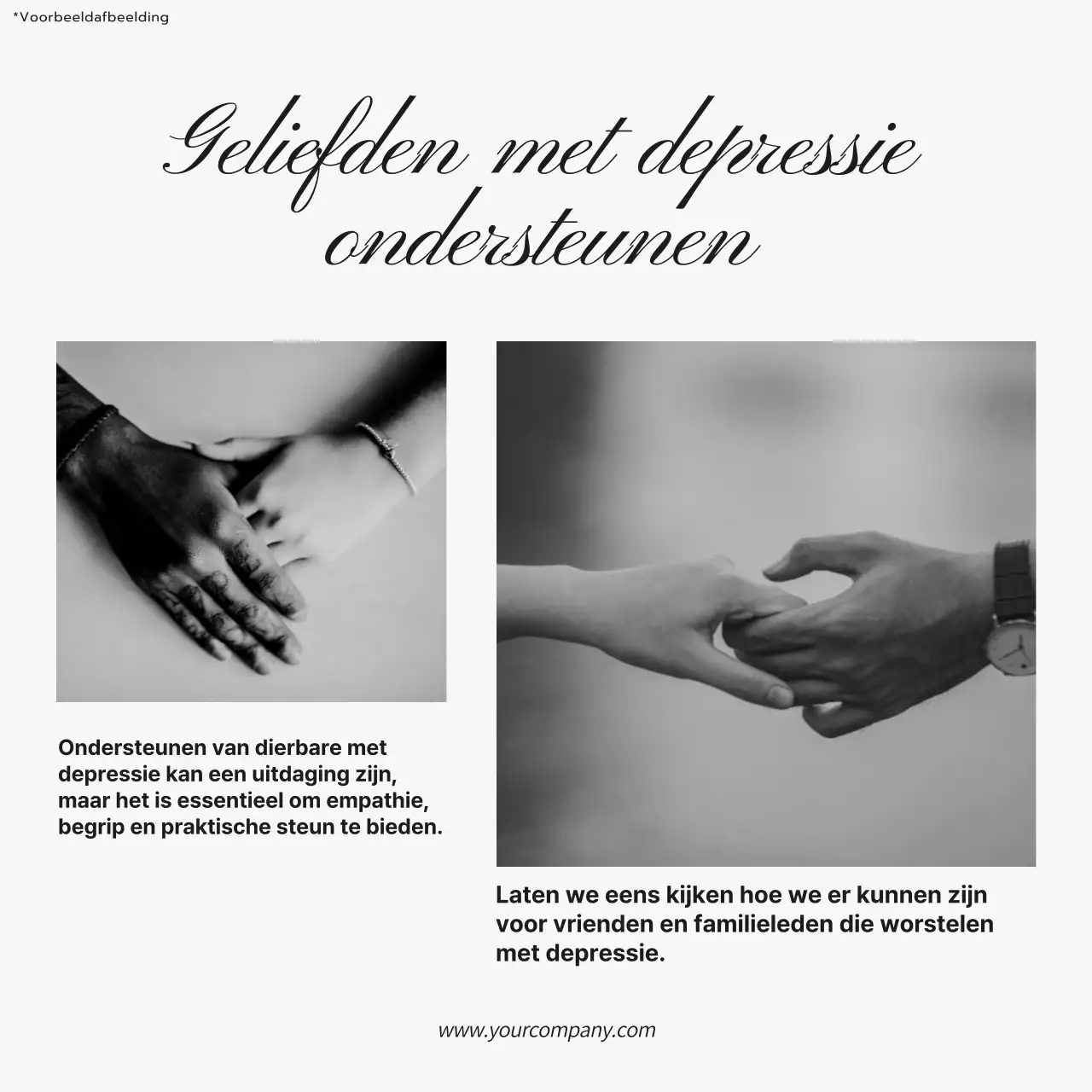 Zwart-wit Trendy Blog Promotie Geestelijke Verzorging