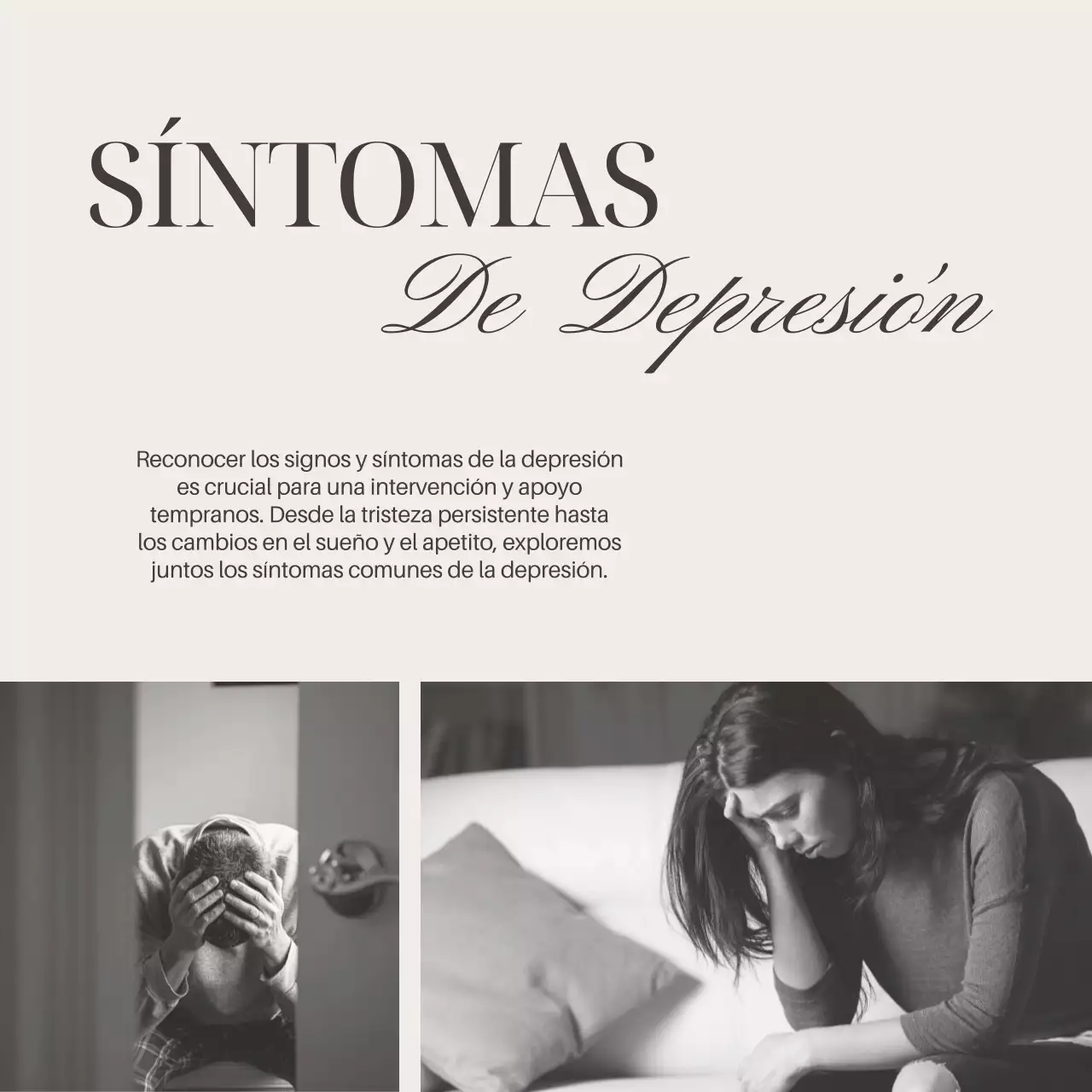 Gris Marfil Elegante Mínimo Guía de Salud Mental