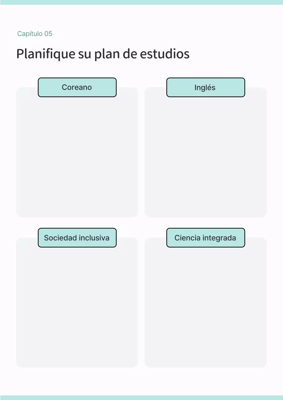 Una sencilla agenda en blanco y menta
