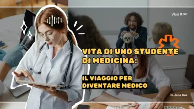 Giallo Nero Flashy Vintage Studio Vlog Titolo principale