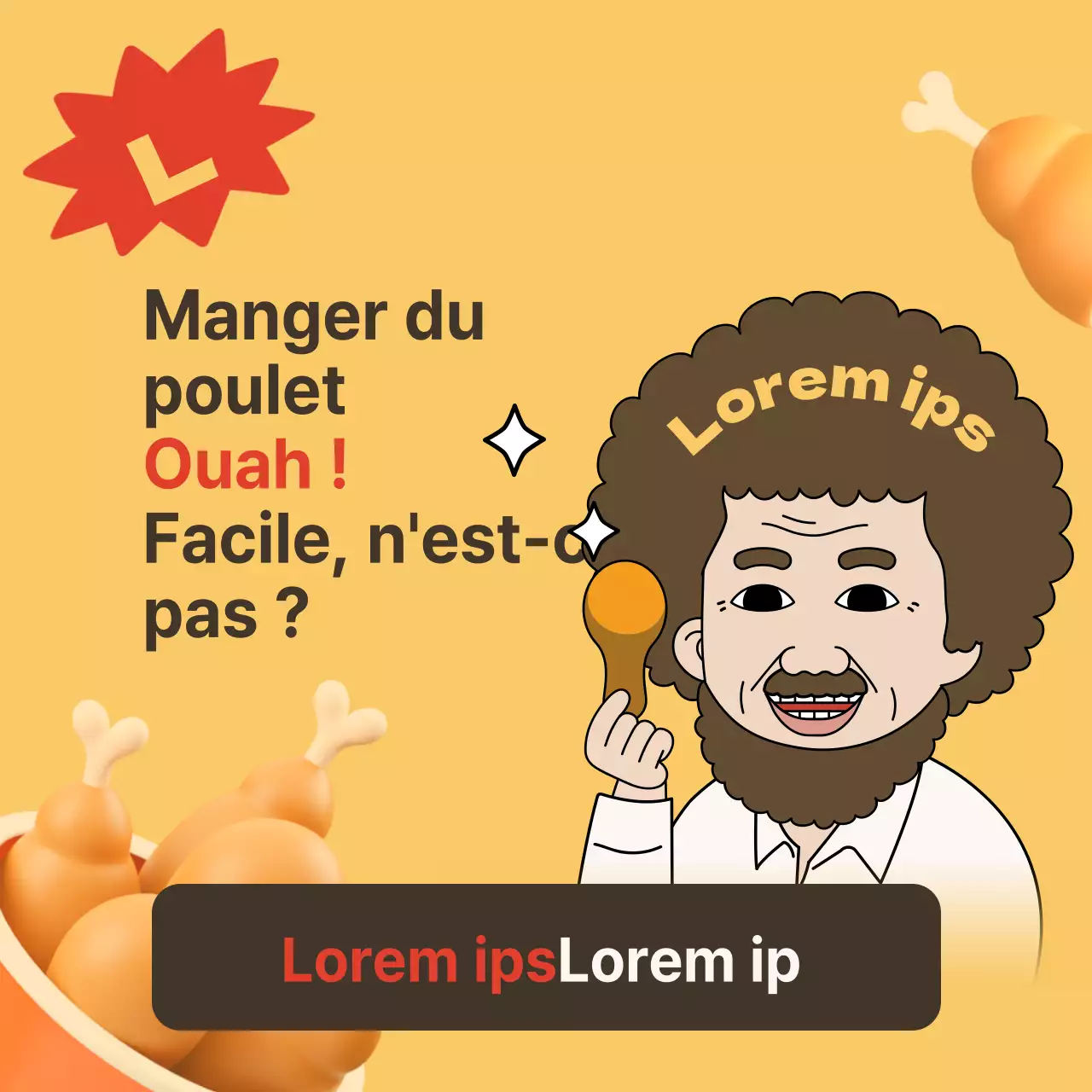 Promouvoir un événement d'entrée avec une parodie de jaune et de marron