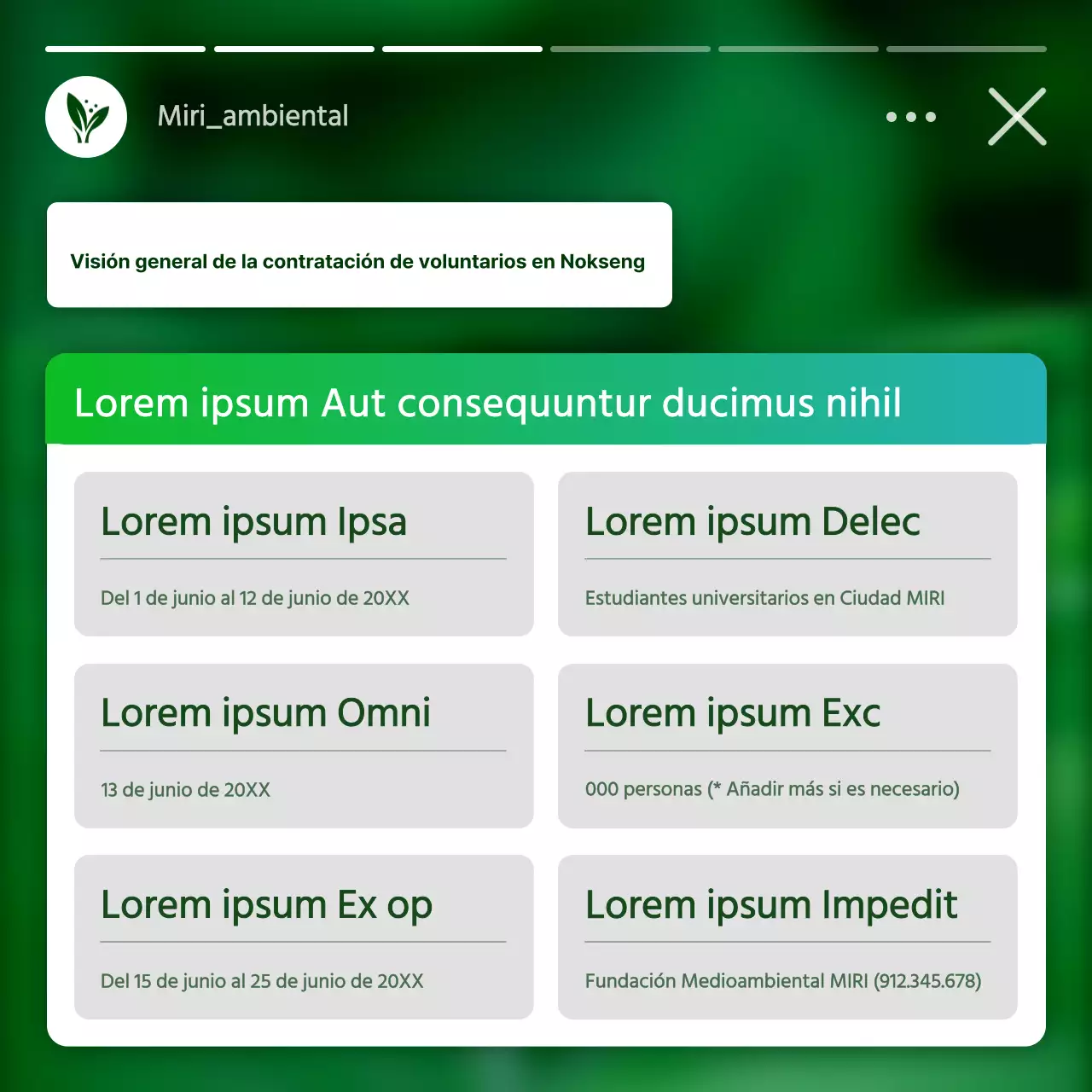 Promover la contratación de voluntarios ecologistas, blancos y modernos