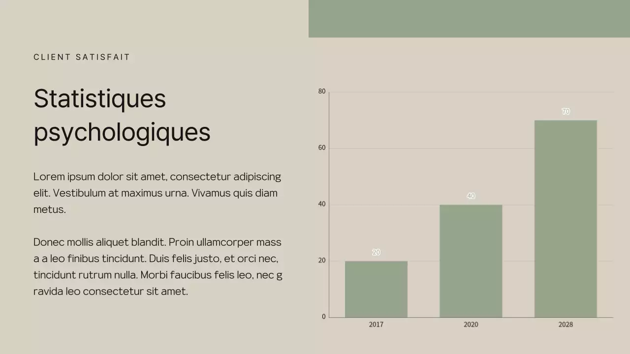 Proposition de psychologue moderne kaki et beige