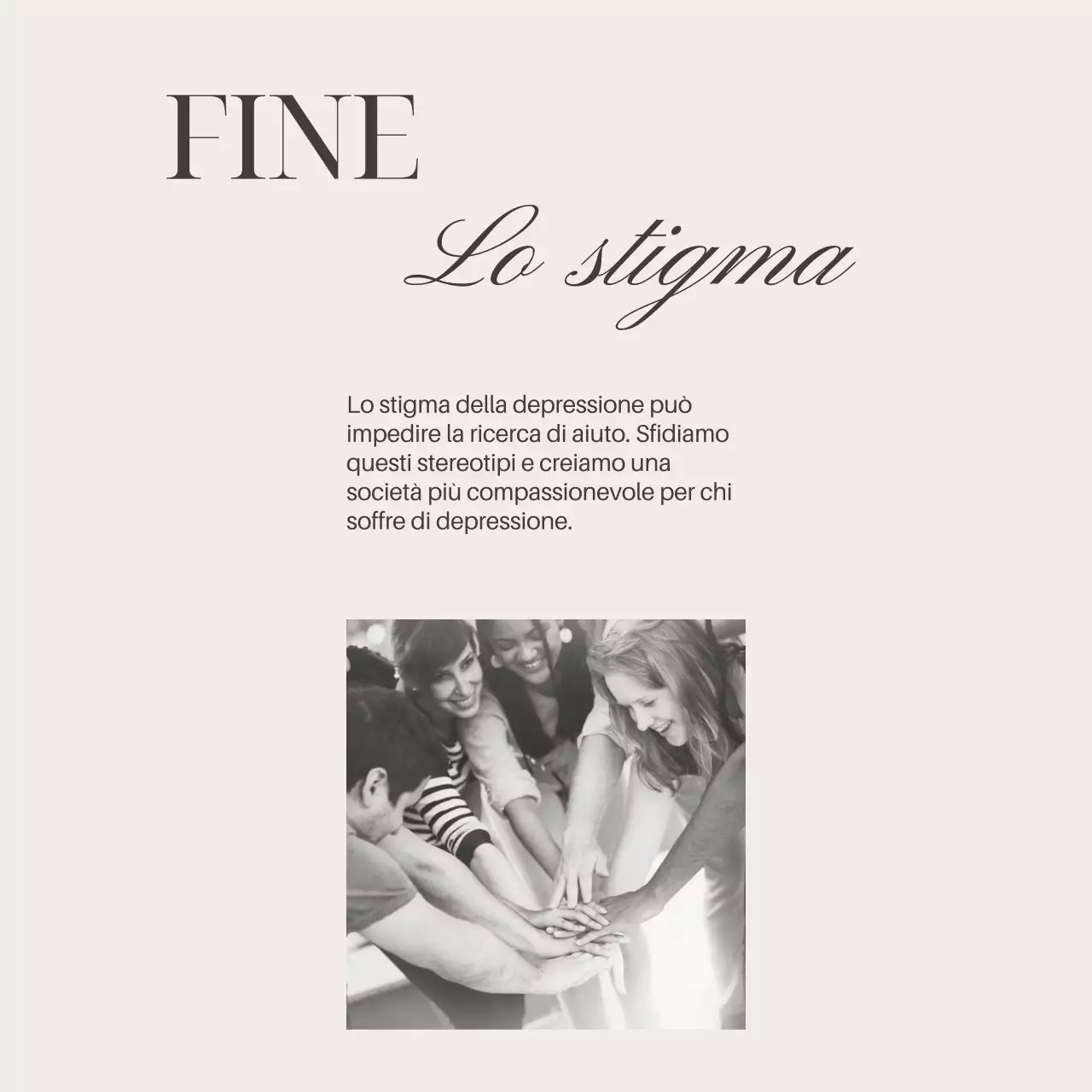 Grigio Avorio Elegante Minimal Guida alla salute mentale