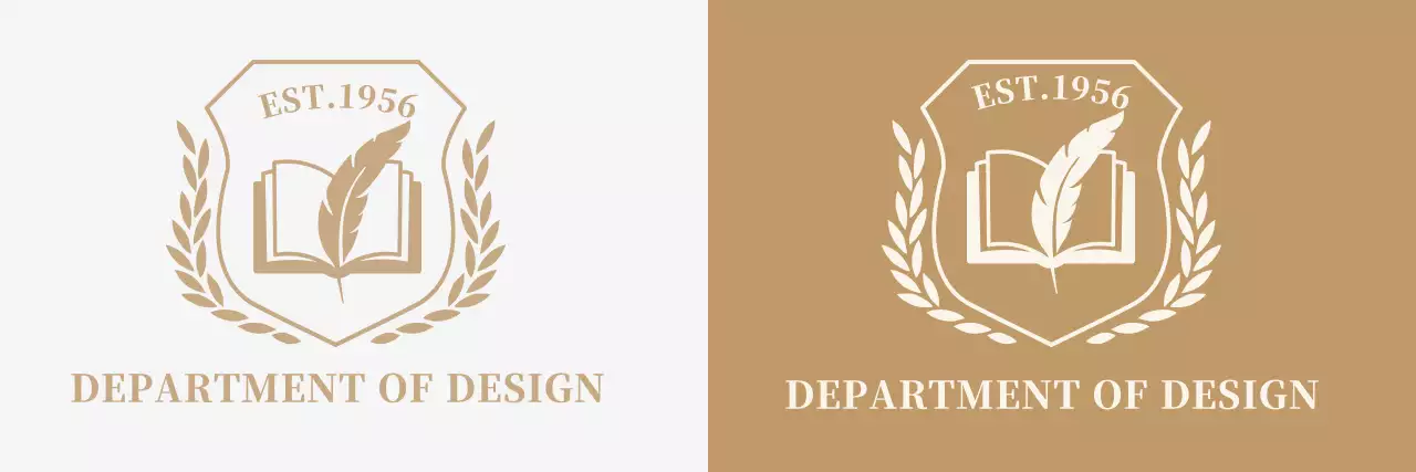 学校ロゴのある華やかな雰囲気の大学