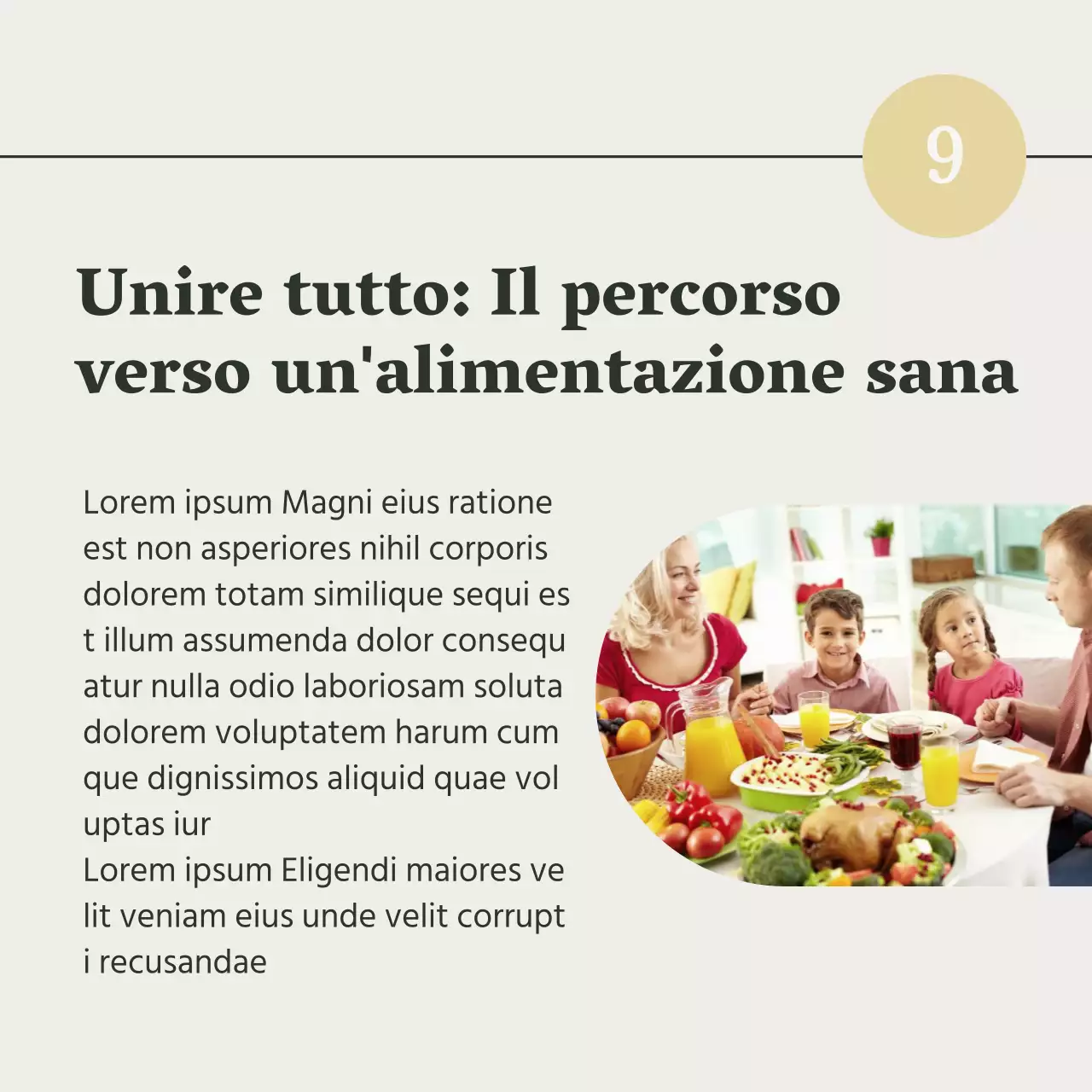 Grigio e Verde Naturale Guida alla salute e alla dieta