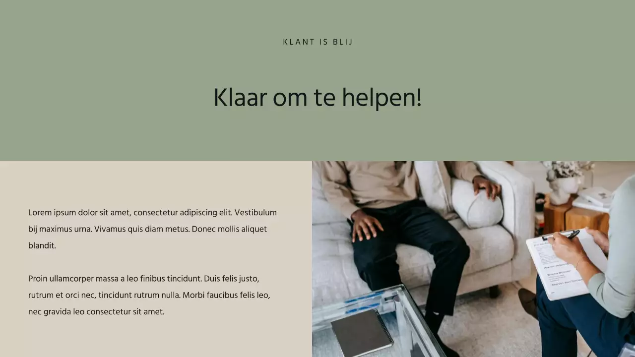 Khaki en Beige Modern Psycholoog Voorstel