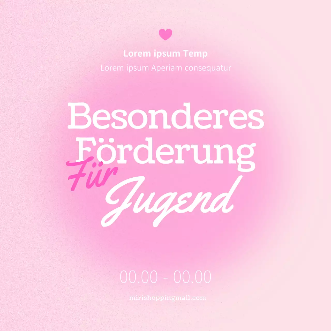 Werben Sie für eine hübsche rosa-weiße Rabattaktion