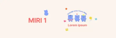 Tour-opérateurs avec des illustrations d'ours mignons