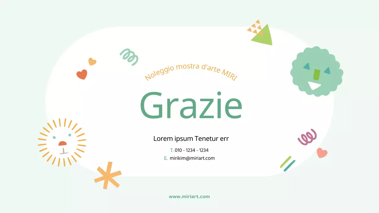 Guida al noleggio di una mostra dai colori vivaci