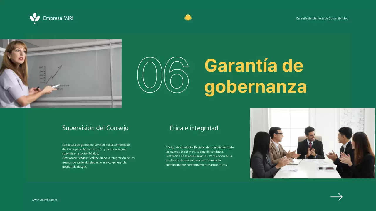 Informe de garantía de sostenibilidad de la empresa Green Minimalist