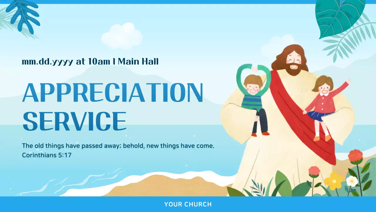 Blue Simple Appreciation Event Presentation