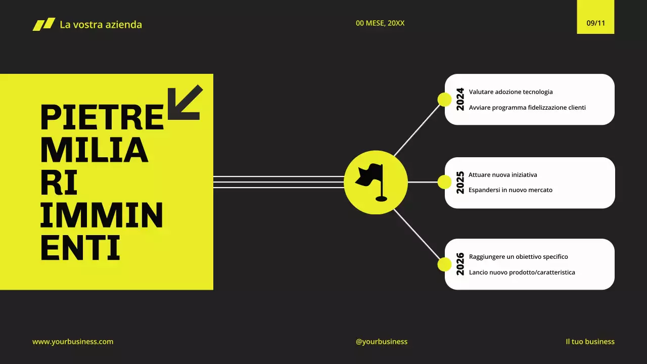 Giallo Nero Minimal Modern Business Company Profile for Company's Introduction (Profilo aziendale moderno e minimale per l'introduzione dell'azienda)