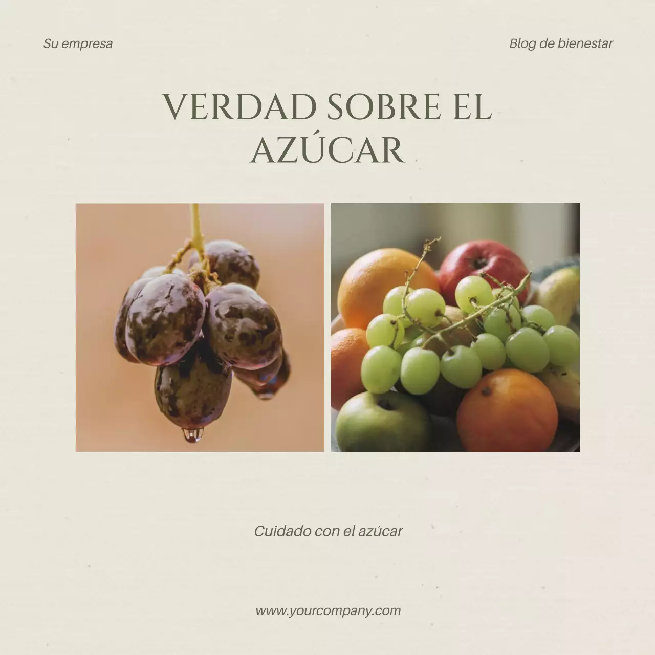 Beige y caqui Promoción del blog Modern Healthy Lifestyle