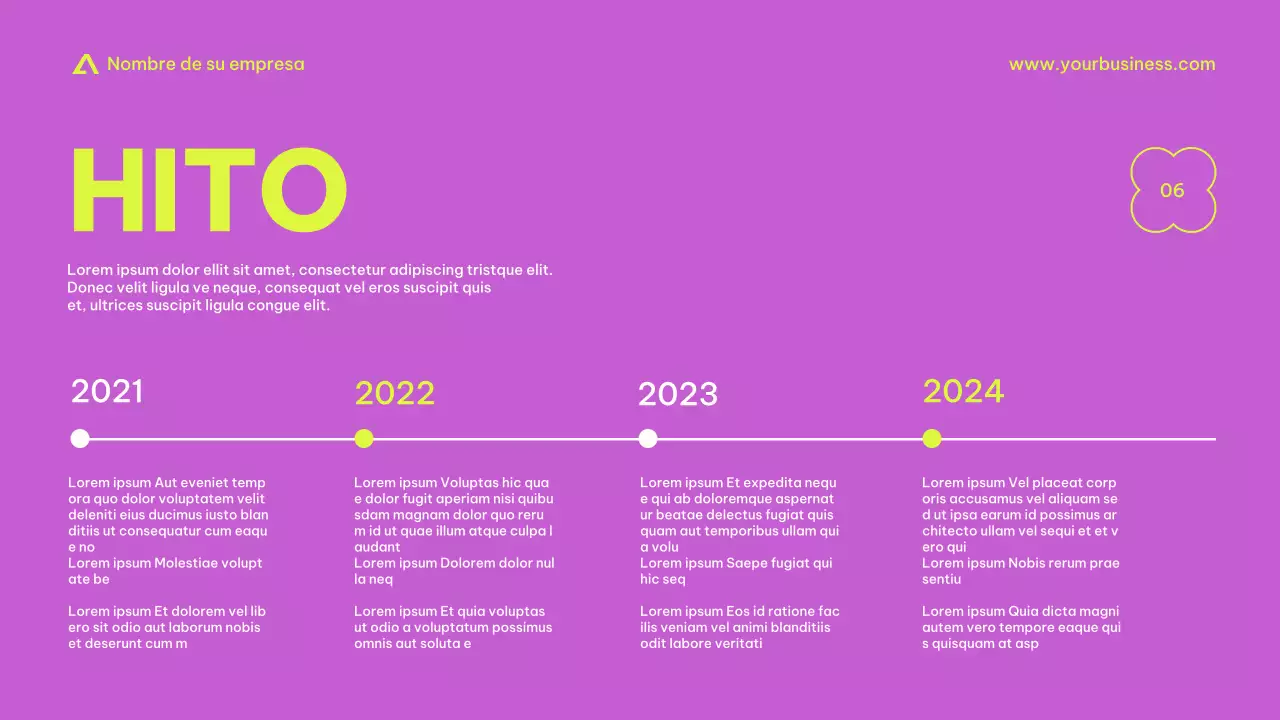 Purple Beige Pink Lime Modern Basic Minimal Business Presentación de la empresa
