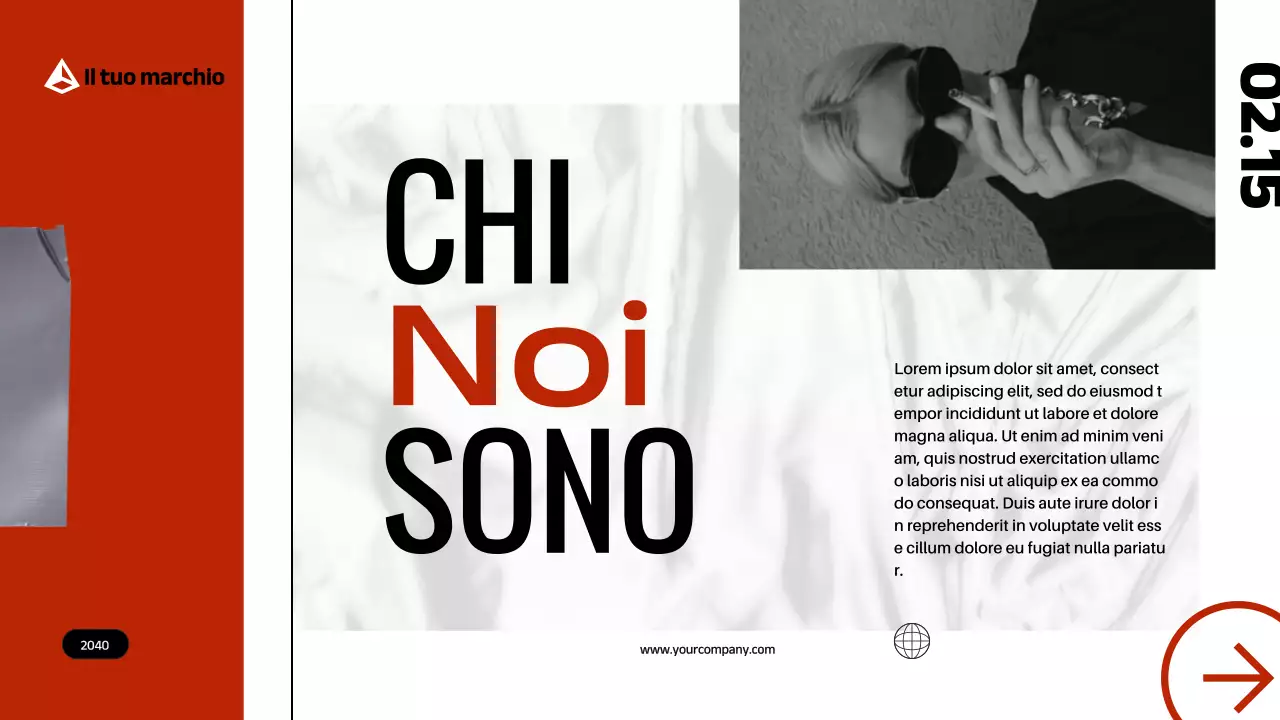 Red Black Modern Bold Profilo aziendale Introduzione