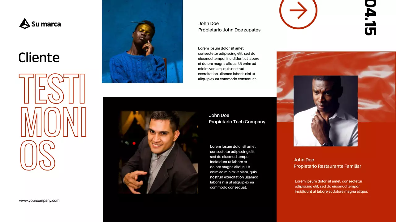 Red Black Modern Bold Perfil de empresa Introducción