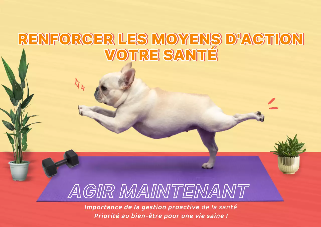 Jaune Orange Animation Rétro Flyer Mental