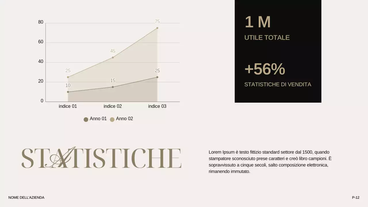 Avorio Khaki Nero Moderno Elegante Introduzione dell'azienda