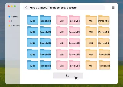 Informazioni sulla tabella dei posti a sedere della scuola blu e bianca di tendenza