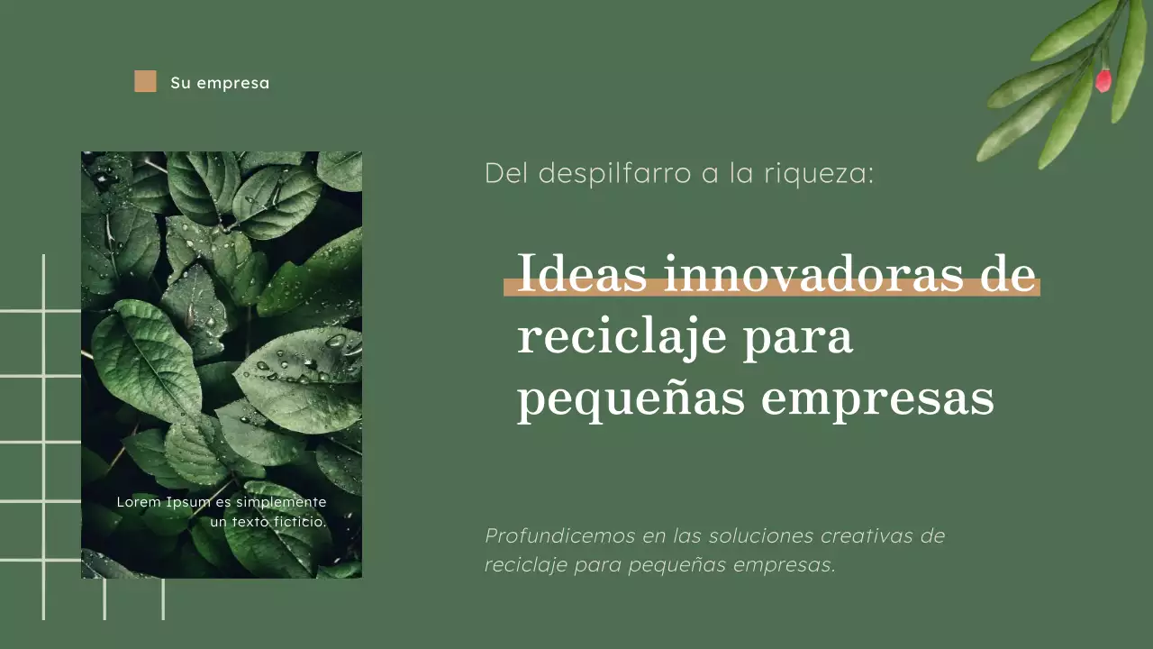 Green Natural Business Estrategia innovadora de reciclaje