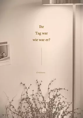 Minimalistisches, sentimentales Briefpapier in Beige