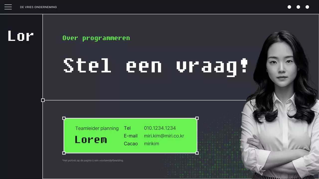 Black and Mint's Cyberpunk Ontwikkelaar Codeerprogramma Prospectus