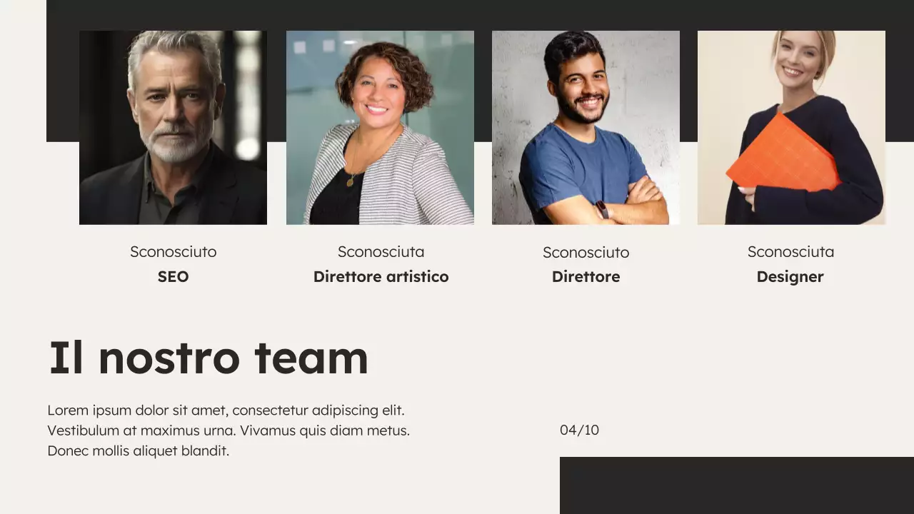 Agenzia di marketing minimalista in bianco e nero Introduzione dell'azienda