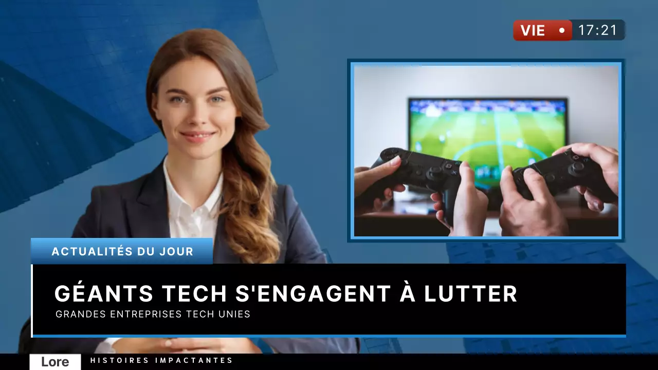 Promotion simple de l'actualité en bleu et noir