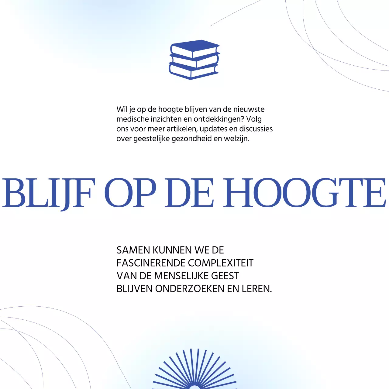 Blauw Wit Minimal Geometrisch Gezondheid Nieuws