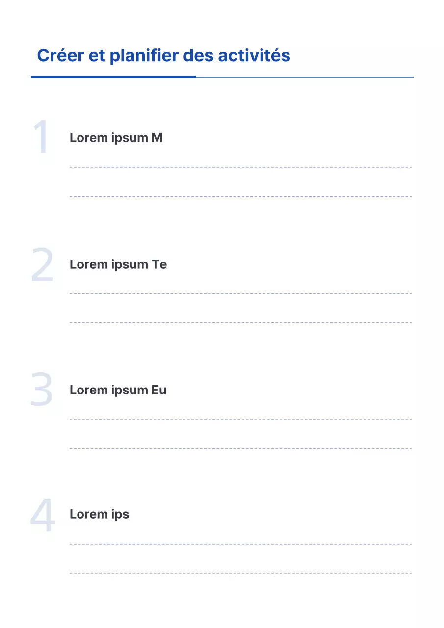 Un simple agenda bleu et blanc