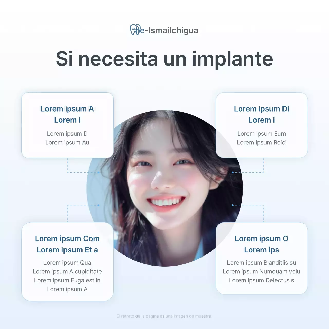 Una lista de comprobación hospitalaria para promover una consulta sencilla de color blanco y azul claro